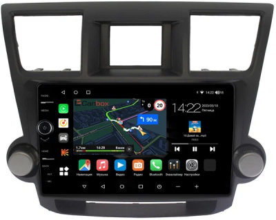 Штатная магнитола Toyota Highlander (U40) 2007-2013 (тип 2) Canbox M-Line 7850-1087 на Android 10 (4G-SIM, 2/32, DSP, QLed)