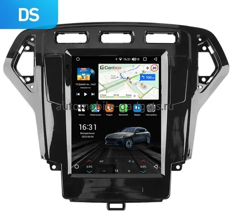Штатное головное устройство Ford Mondeo 4 2006-2010 Canbox M-Line (Tesla style) 9.7 дюймов 2/32 5620-1312-6 на Android 10 (4G-SIM, DSP, QLed)