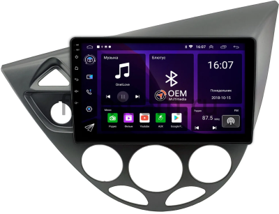 Штатная магнитола Canbox RS9-2070 для Ford Focus 1998-2005 (темно-серая) 1.5/32 Android 10 (IPS, DSP, CarPlay)