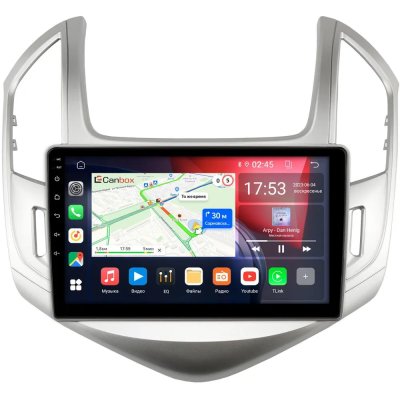Штатная магнитола Canbox RS9-242 для Chevrolet Cruze 2012-2016 (серебро) на Android 10 (IPS, DSP, CarPlay)
