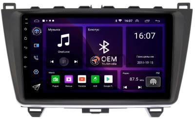 Штатная магнитола Mazda 6 (GH) 2007-2013 Canbox RS9-9033 1.5/32 Android 10 (IPS, DSP, CarPlay)
