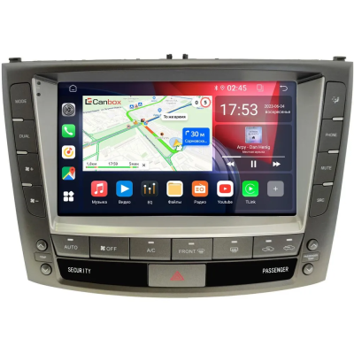 Штатная магнитола Lexus IS 2 2005-2016 Canbox RS9-8918 1.5/32 Android 10 (IPS, DSP, CarPlay)