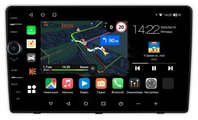 Штатная магнитола Hyundai Venue 2019-2024 Canbox M-Line 7840-9-0283 на Android 10 (4G-SIM, 2/32, DSP, QLed)