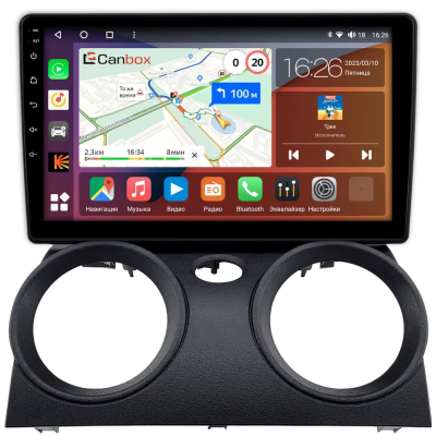 Штатная магнитола Canbox Logic-i3 5738-10-0133 для Mitsubishi Colt 6 2002-2012 (руль слева) на Android 11 (4G-SIM, 6/128, DSP, 360, QLed)