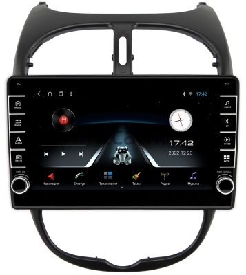 Штатная магнитола Peugeot 206 1998-2012 Canbox BGT9-9117 2/32 Android 10 (IPS, DSP, CarPlay)