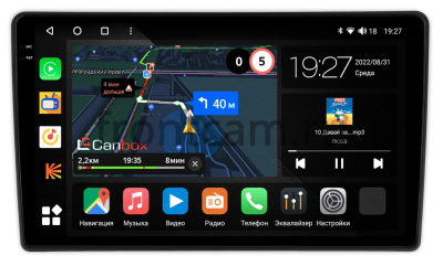 Штатная магнитола Ford Fiesta (Mk7) 2017-2024 Canbox M-Line 2K 4178-10-2525 на Android 10 (4G-SIM, 4/64, DSP, QLed)