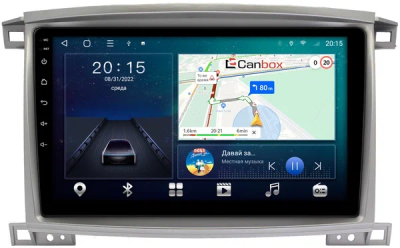 Штатная магнитола Toyota Land Cruiser 100 2002-2007 Canbox L-Line 4170-1098 на Android 10 (4G-SIM, 2/32, TS18, DSP, QLed)