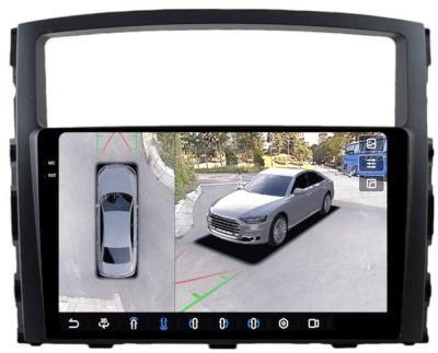 FarCar S500 BX1009M 360 штатная магнитола для Mitsubishi Pajero IV (2006+), Montero, Shogun на Android 14 c 6GB, DSP, 4G