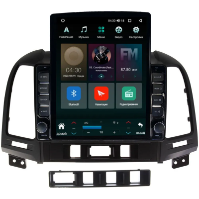 Штатная магнитола Hyundai Santa Fe 2 2005-2012 Canbox M-Line 5614-9052 на Android 10 (4G-SIM, 4/64, DSP, QLed, Tesla)