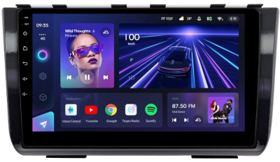 Штатное головное устройство Solaris HC 2022-2024 (черная, глянцевая) Teyes CC2 PLUS 4/64 10 дюймов RM-10-2524 на Android 10 (4G-SIM, DSP, QLed)