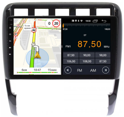 Магнитола для Porsche Cayenne 2002-2010 Parafar на Андроид 12.0 PF954LUX1RGx