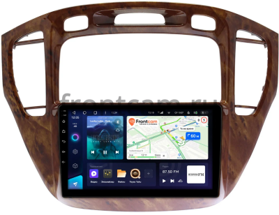 Штатное головное устройство Teyes CC3L 4/64 9 дюймов RM-9293 для Toyota Highlander (U20), Kluger (XU20) 2000-2007 (орех, для авто без монитора) на Android 10 (4G-SIM, DSP, IPS)