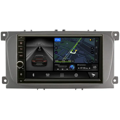 Магнитола в штатное место 2 din Ford Focus 2, C-MAX, Mondeo 4, S-MAX, Galaxy 2, Tourneo Connect 2006-2015 Canbox H-Line 5604-RP-FRCMD-54 на Android 10 (4G-SIM, 6/128, DSP, IPS) С крутилкой