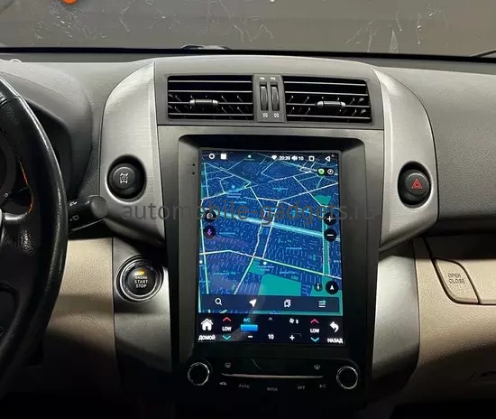 Wide Media KS5061QR-3/32 (Tesla style) штатная магнитола для Toyota RAV4 2006-2013 (с климатом) на Android 10 с 3Gb, DSP, 4G