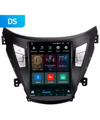 Штатное головное устройство Hyundai Elantra 5 (MD), Avante 5 2010-2015 (тип1) Canbox H-Line (Tesla style) 9.7 дюймов 6/128 5627-1312-92 на Android 10 (4G-SIM, DSP, QLed)