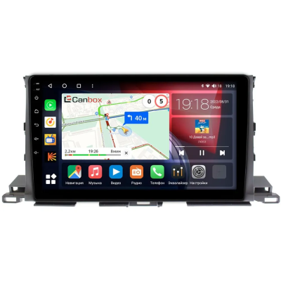 Штатная магнитола Toyota Highlander 3 (U50) 2013-2019 Canbox Logic-i3 5738-1035 на Android 11 (4G-SIM, 6/128, DSP, 360, QLed)