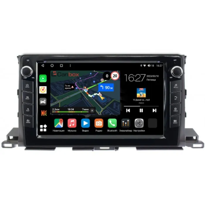 Штатная магнитола Toyota Highlander 3 (U50) 2013-2019 Canbox M-Line 7825-1035 на Android 10 (4G-SIM, 2/32, DSP, QLed) С крутилками