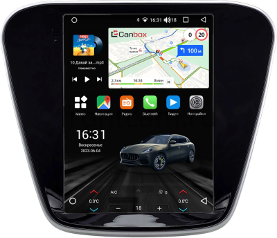 Штатное головное устройство Chevrolet Equinox 3 2017-2024 Canbox (Tesla style) 9.7 дюймов 2/32 GT096-1312-56 на Android 10 (QLed, DSP, CarPlay)