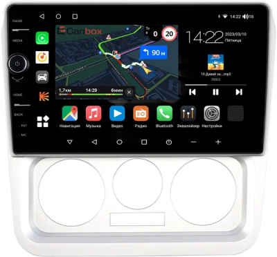 Штатная магнитола Geely CK 2008-2016 Canbox M-Line 7841-9-1237 на Android 10 (4G-SIM, 4/64, DSP, QLed)