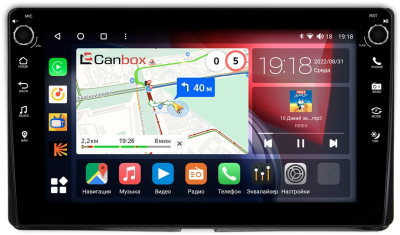 Штатная магнитола Toyota Sienna 3 2014-2020 Canbox M-Line 7801-9-1428 Android 10 (4G-SIM, 2/32, DSP, IPS) С крутилками