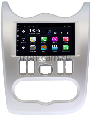Магнитола в штатное место 2 din Renault Logan I, Sandero I 2009-2014 Canbox 1.5/32 на Android 10 (RS7-RP-RNLG-48) (IPS, DSP, CarPlay)