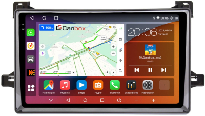 Штатная магнитола Canbox EVO 2K 5833-9-651 для Toyota Prius 4 (XW50) 2015-2019 (черный глянец) на Android 14 (4G-SIM, 16/512, DSP, QLed, AI, 360)