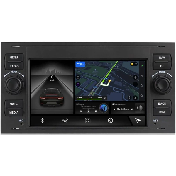 Штатная магнитола Canbox M-Line 7641 2/32 для Ford Fusion 2005-2012 на Android 10 (4G-SIM, DSP, IPS) black