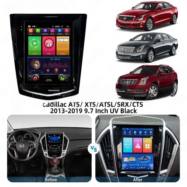 Carmedia SF-9726 (Tesla style) магнитола для Cadillac ATS/ATSL/XTS/ SRX 2013-2018 на Android 12 c 6GB, DSP, 4G