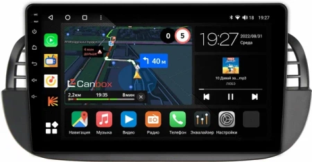 Fiat 500 2 2007-2015 Canbox M-Line 4544-9-1394 на Android 10 (4G-SIM, 2/32, DSP, QLed)