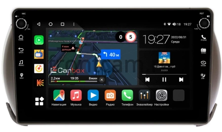 Штатная магнитола Mazda Carol 6 2009-2014 Canbox M-Line 7801-9281 на Android 10 (4G-SIM, 2/32, DSP, IPS) С крутилками