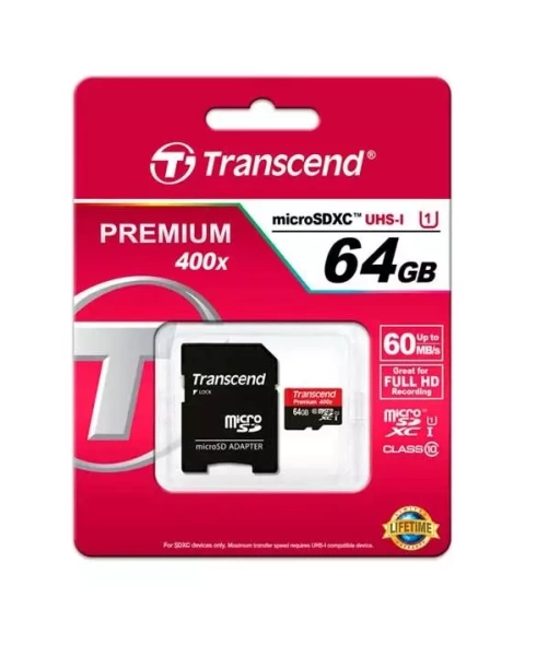 TRANSCEND PREMIUM 64GB UHS-I (400X)