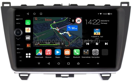 Штатная магнитола Mazda 6 (GH) 2007-2013 Canbox M-Line 7840-9033 на Android 10 (4G-SIM, 2/32, DSP, QLed)