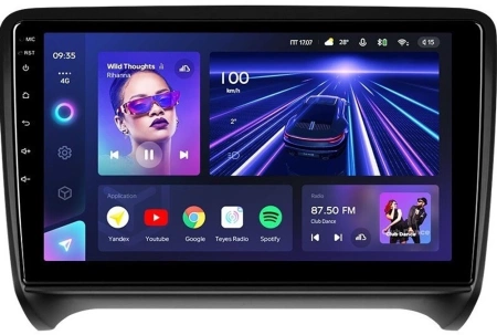 Штатное головное устройство Teyes CC3L 4/32 9 дюймов RM-9202 для Audi TT (8J) 2006-2014 на Android 10 (4G-SIM, DSP, IPS)