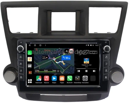 Штатная магнитола Canbox M-Line 7825-1087 для Toyota Highlander (U40) 2007-2013 (тип 2) на Android 10 (4G-SIM, 2/32, DSP, QLed) С крутилками
