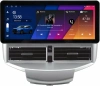 Штатная магнитола Ford Fiesta (Mk6) 2008-2019 (серебристая) 12.3 дюйма Canbox M-Line 7711-0031 на Android 10 (4G-SIM, 4/64, DSP, QLed) Audi Style