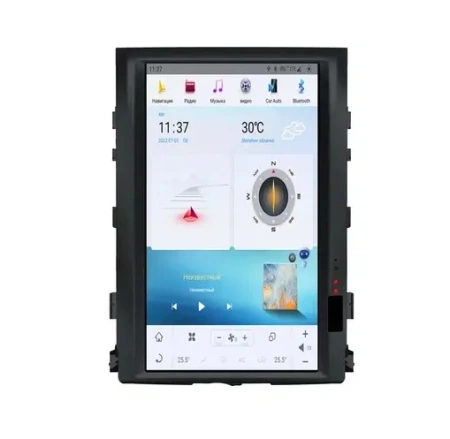 Carmedia ZF-1816H-Q6 ("Тесла-стиль") штатная магнитола для Toyota Land Cruiser 200 2007-2015 на Android 11 c 8GB, DSP, 4G