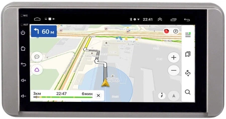 Магнитола в штатное место 2 din Toyota Universal (серая) OEM на Android 10 (RS7-RP-11-107-424)