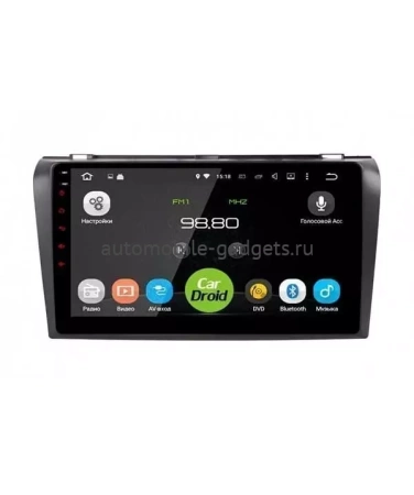 Roximo CarDroid RD-2413F штатная магнитола для Mazda 3 (BK), Axela (2003-2009) на Android 10 с 4GB, DSP