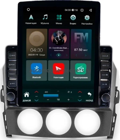 Штатная магнитола Canbox M-Line 5610-9-519 для Mazda MX-5 3 (NC) 2005-2015 на Android 10 (4G-SIM, 2/32, DSP, QLed, Tesla)