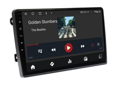 Штатная магнитола VW универсальная 10" Wide Media MT1206QT-2/32 Тип2 с новым разъемом