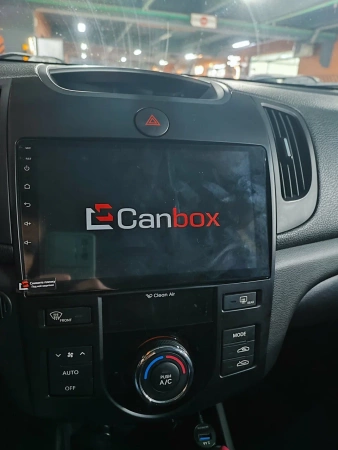 Штатная магнитола Kia Cerato 2 седан, Forte 2008-2013 (с климат-контролем) Canbox EVO 5811-9-413 на Android 14 (4G-SIM, 6/128, DSP, QLed, AI, 360)