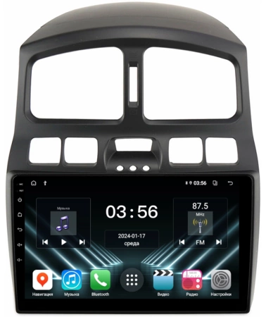 FarCar DX3048M Штатная магнитола для Hyundai Santa Fe 2000-2013 на Android 13 c 4GB