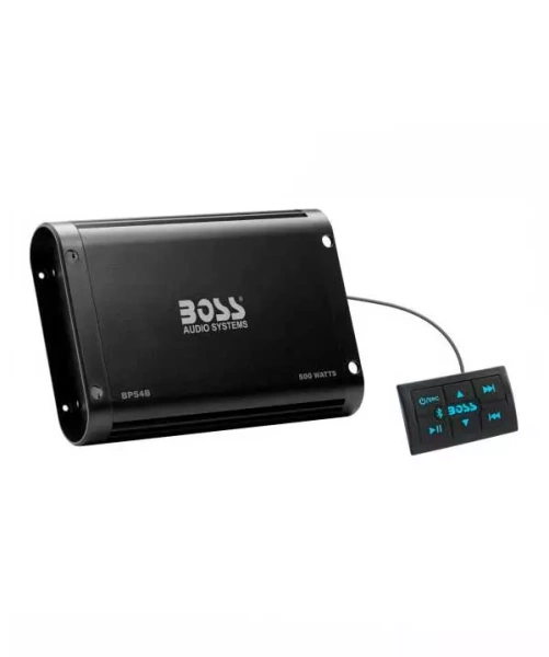 Boss Audio BPS4B Усилитель (MP3 плеер, 4 канала, 500Вт, класс А/В, Bluetooth) + пульт
