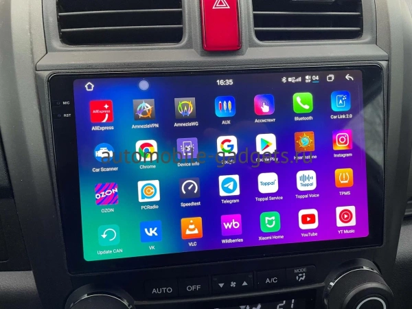 Штатная магнитола Honda CR-V 3 2006-2012 Canbox EVO 2K 5815-9008 на Android 14 (4G-SIM, 6/128, DSP, QLed, AI, 360)