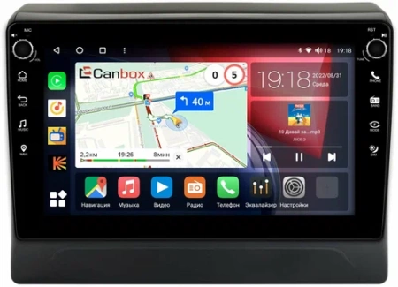 Mitsubishi Delica D:5 2018-2024 Canbox M-Line 7805-10-2562 на Android 10 (4G-SIM, 2/32, DSP, QLed) С крутилками