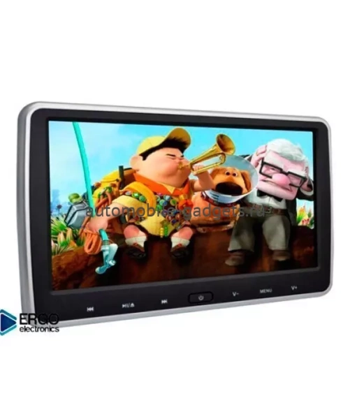 Навесной монитор на подголовник ERGO ER10VS со встроенным DVD плеером и монитором 10" Навесной монитор на подголовник ERGO ER10VS со встроенным DVD плеером и монитором 10"