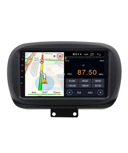 Parafar PF600FHD Штатная магнитола для Fiat 500x (2014+) на Android 11 с 2GB, DSP, 4G