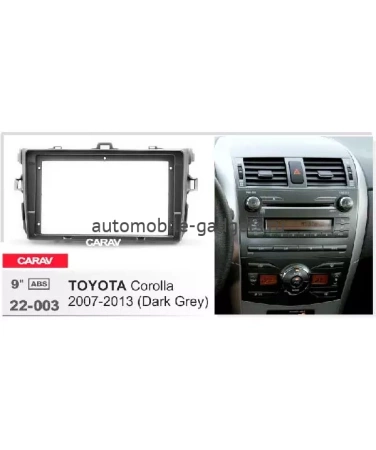 Carav 22-003 переходная рамка для установки автомагнитолы 9" в TOYOTA Corolla 2007-2013