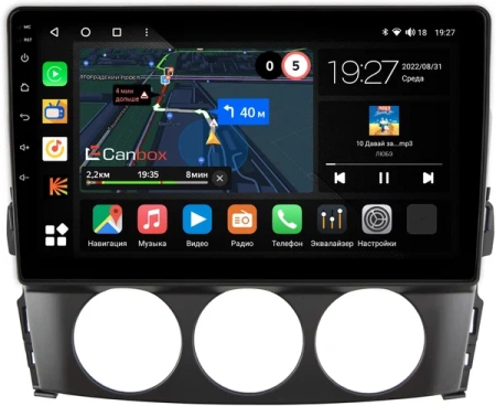 Штатная магнитола Canbox M-Line 4544-9-519 для Mazda MX-5 3 (NC) 2005-2015 на Android 10 (4G-SIM, 2/32, DSP, QLed)