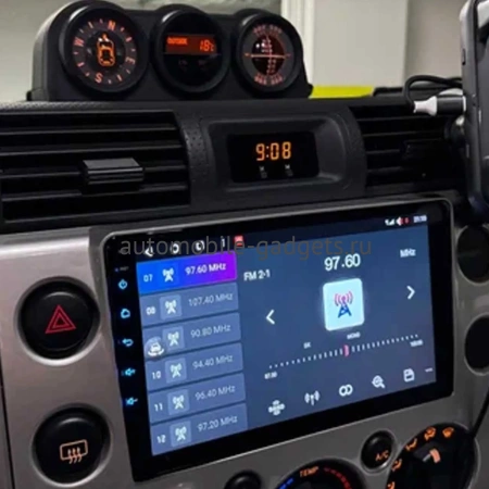 Штатная магнитола Toyota FJ Cruiser 2006-2022 (серебро) Canbox EVO 2K 5815-9-189 на Android 14 (4G-SIM, 6/128, DSP, QLed, AI, 360)